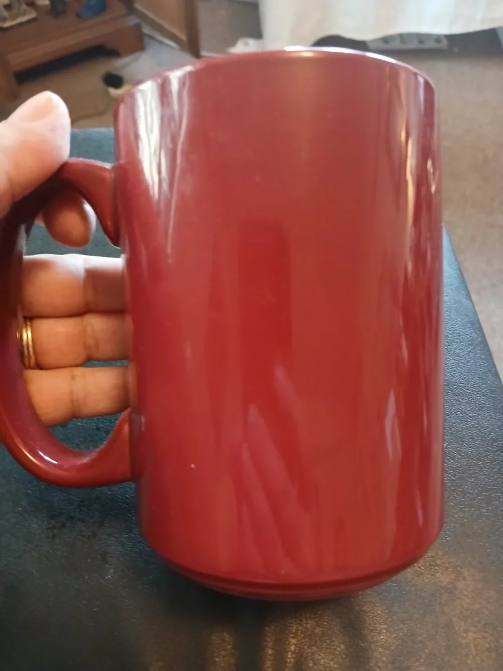 UMass Minutemen Coffee Mug Burgundy University Massachusetts Preowned